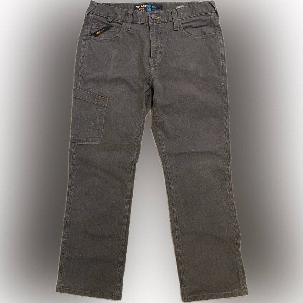 Ariat Rebar M7 work pants, size 32x30, color gray